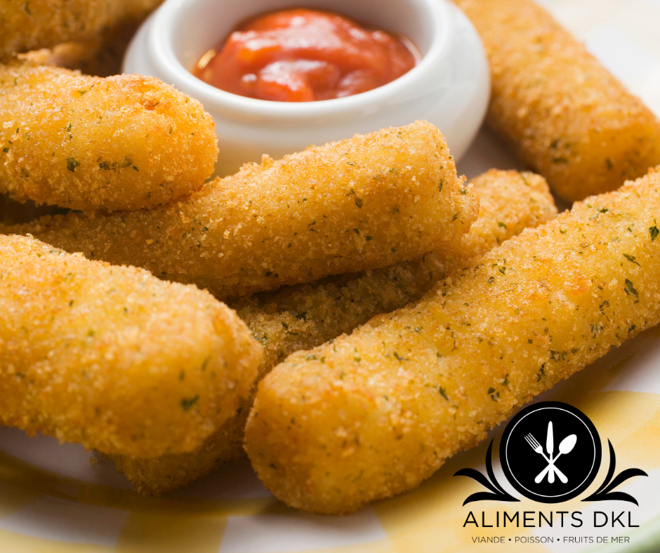 Bienvenue sur AlimentsDKL.com, votre destination gourmande pour des bâtonnets de mozzarella irrésistibles. Découvrez notre sélection exquise de bâtonnets de fromage, préparés avec une mozzarella de première qualité. Savourez une combinaison parfaite de croustillant à l'extérieur et de fondant à l'intérieur. Commandez dès maintenant et laissez-vous séduire par une expérience fromagère exceptionnelle !