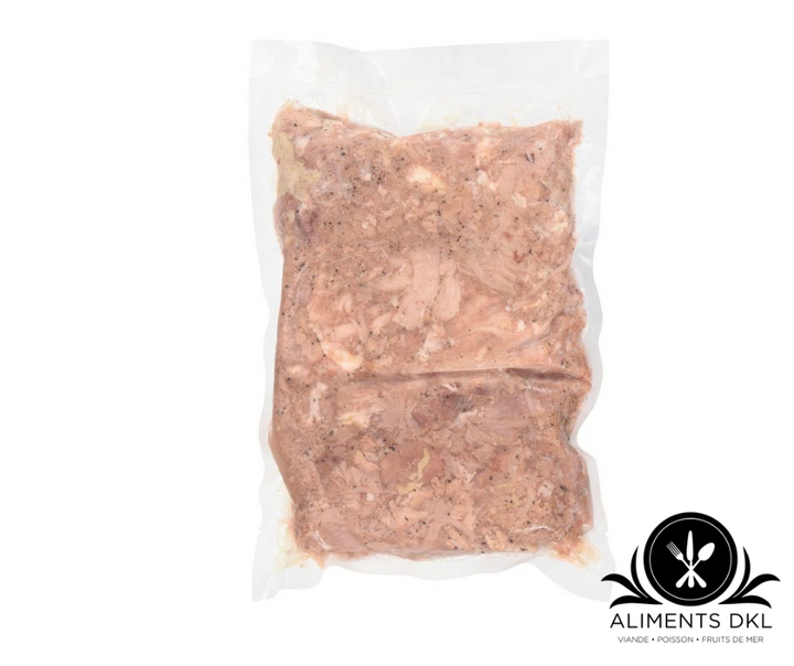 Shredded Quebec pork (cooked)