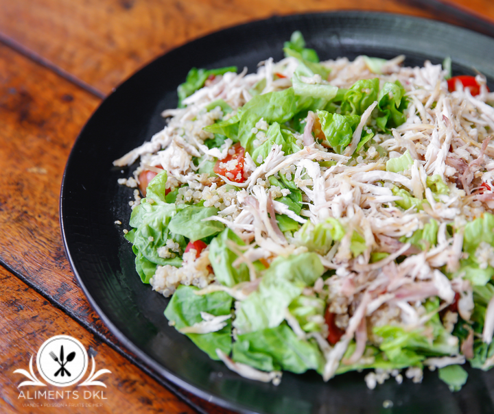 Shredded Quebec chicken (cooked)