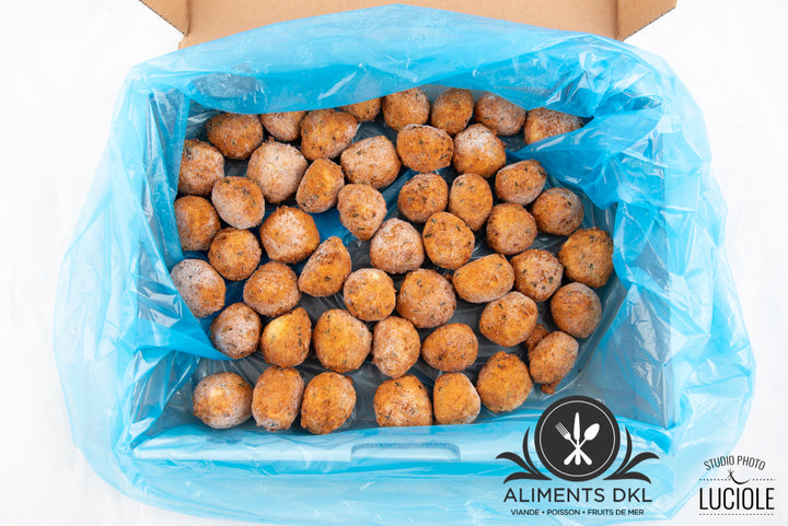 Acras de crevettes nordiques et ciboulette