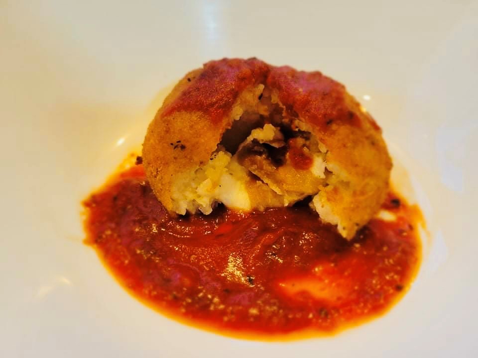 Arancini Prosciutto and Mozzarella