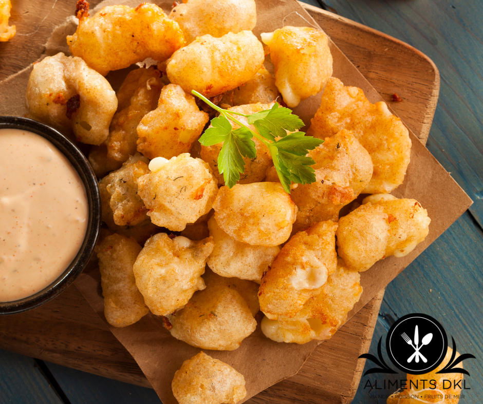 Grains de fromage frits