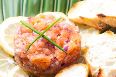 Tartare with 2 salmons