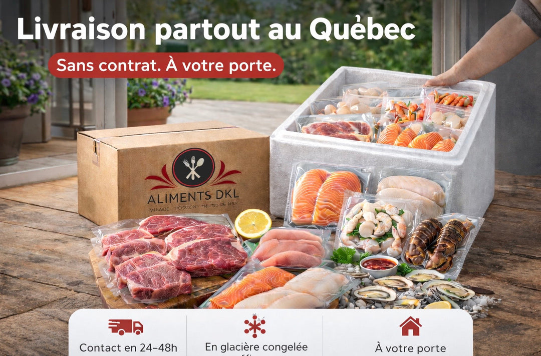 Comment fonctionne Aliments DKL : livraison partout au Québec, sans engagement, sans contrat
