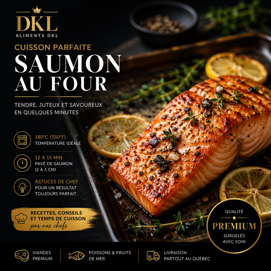 Recette rapide de saumon au four prête en 15 minutes – cuisson facile et savoureuse au Québec