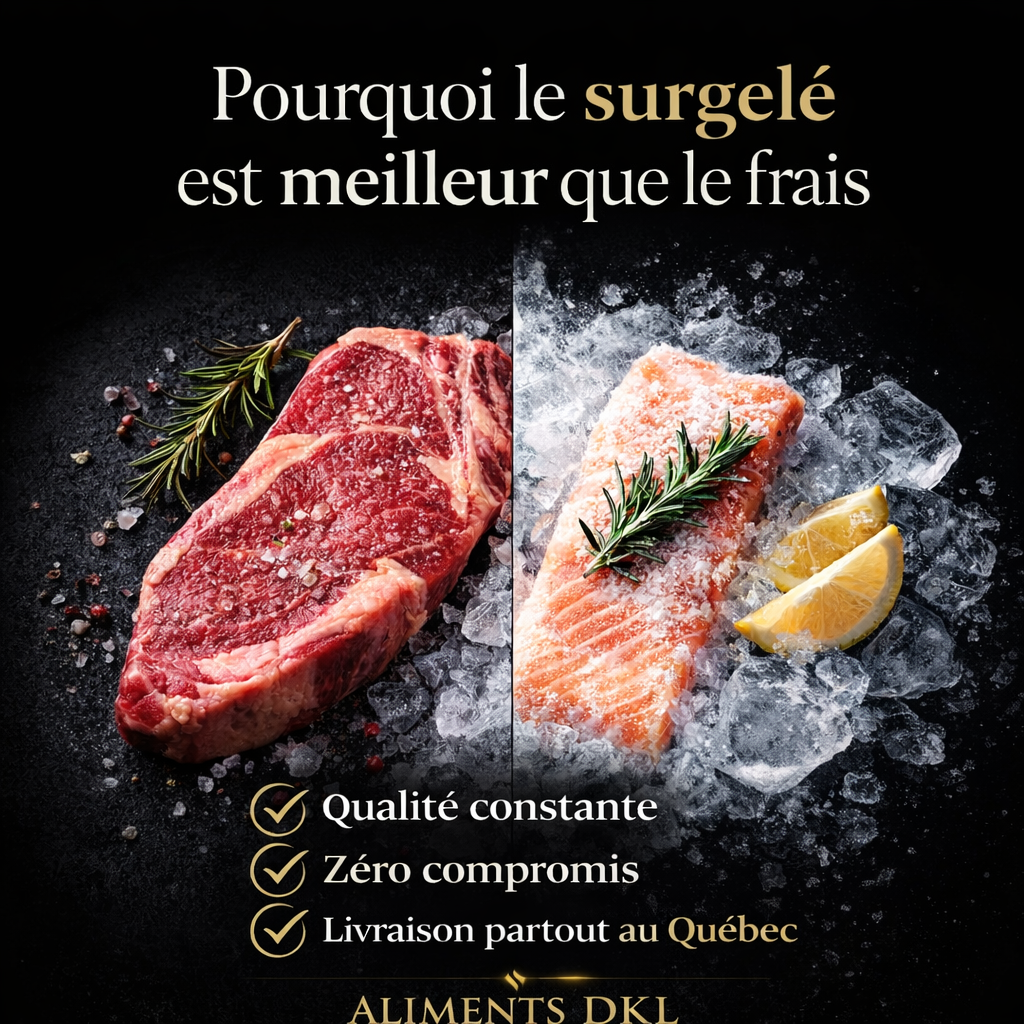 La vérité sur le surgelé vs frais | Le choix des experts au Québec