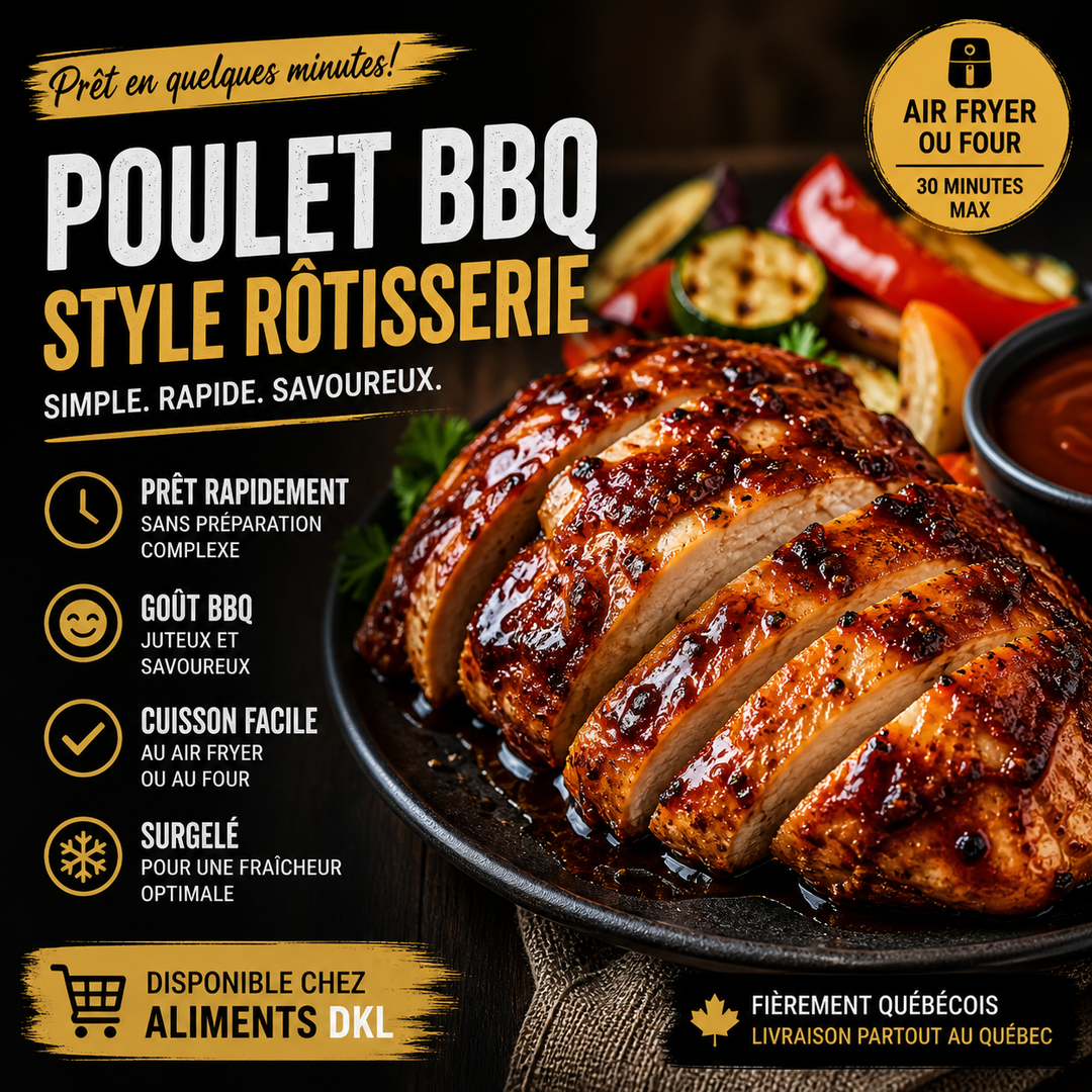 Une recette simple et rapide de poulet BBQ, parfaite pour un repas savoureux prêt en quelques minutes à la maison.