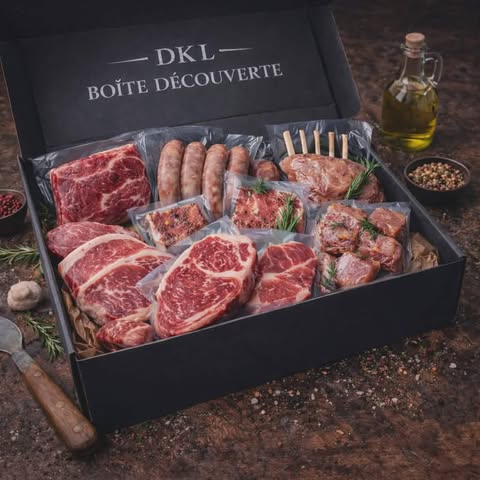 Boîte découverte viande Québec Aliments DKL, sélection de viandes premium surgelées avec livraison à domicile partout au Québec