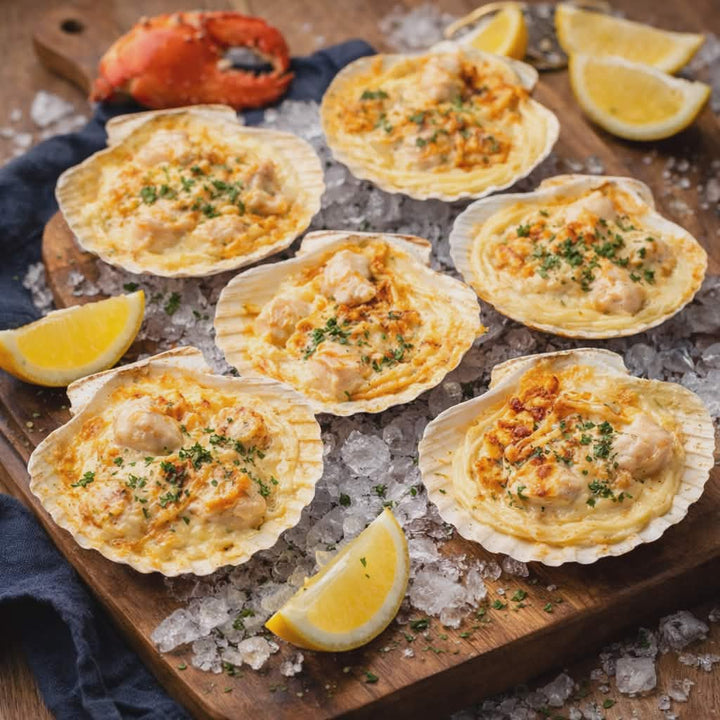 Scallop shell lobster bisque (mini)
