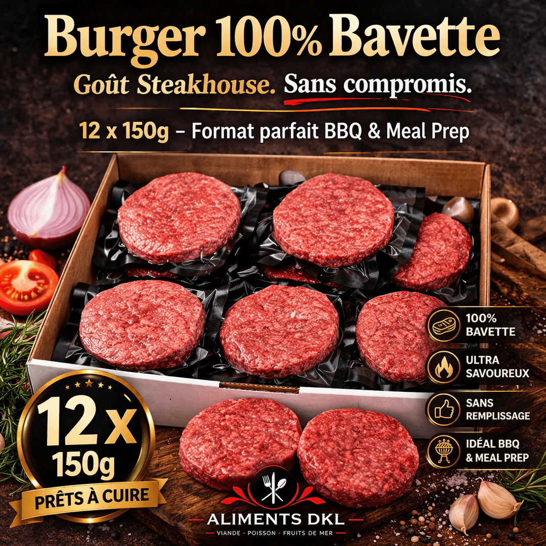 Burger de Bavette Atlantic Beef | Le Burger qui Goûte le Steak | DKL ...
