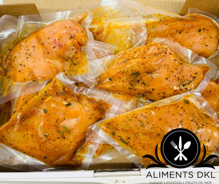 Poitrine de poulet marinée BBQ