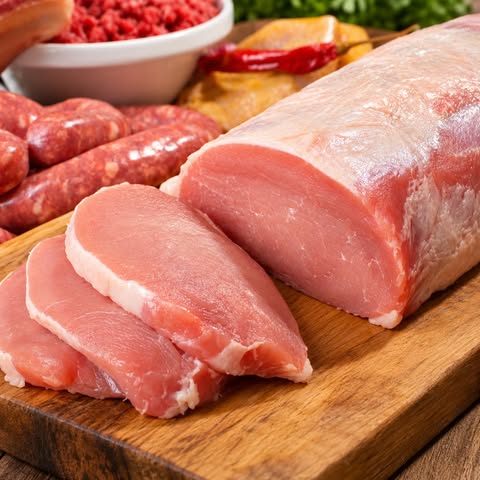 Longe de porc nature surgelée en morceaux, offerte par Aliments DKL avec livraison à domicile au Québec.