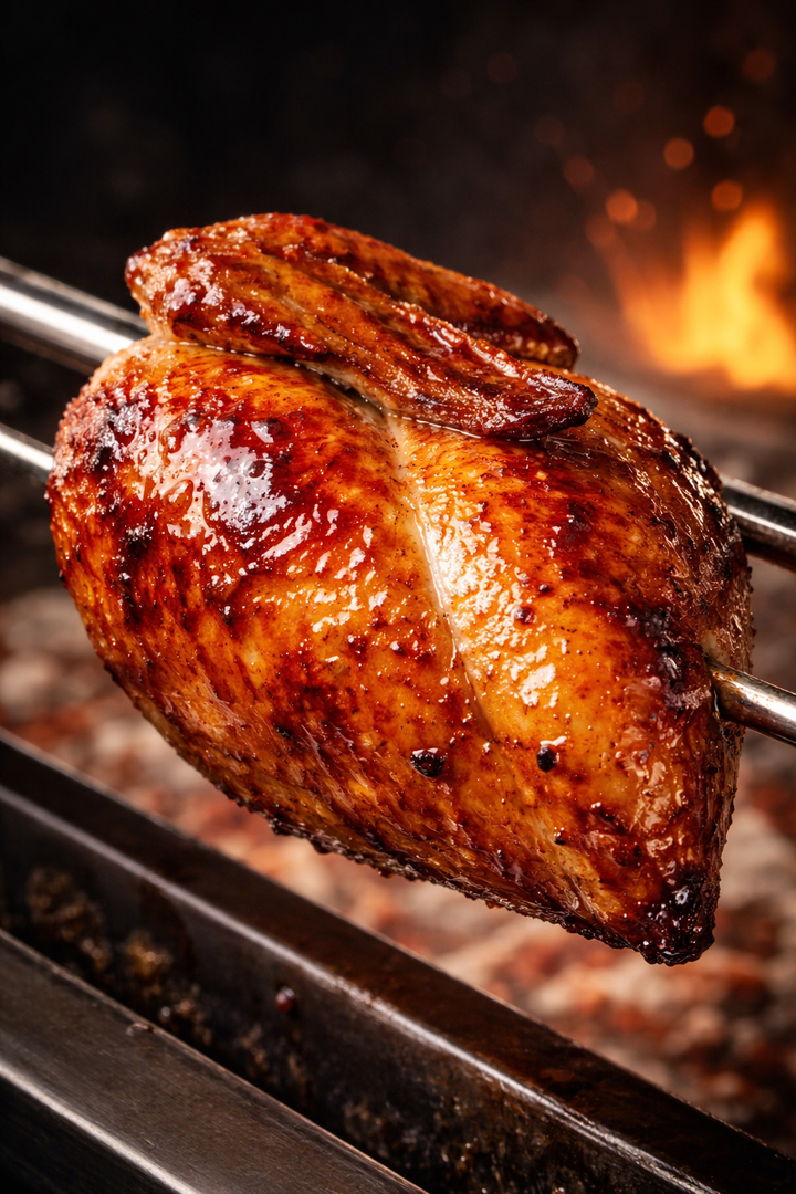 Poulet BBQ rôti sur broche (12 morceaux) – Cuisses & poitrines | Aliments DKL