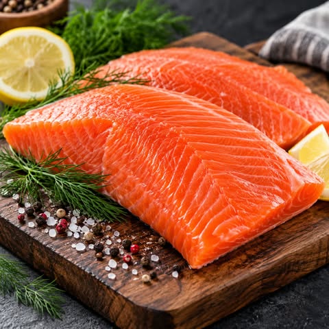 Filets de truite saumonée surgelée à chair rouge – format 2,27 kg (5 lb) – Aliments DKL