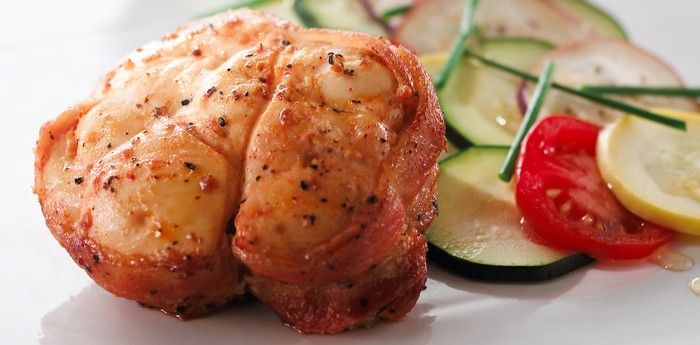 Tournedos de poulet méditerranéen avec bacon