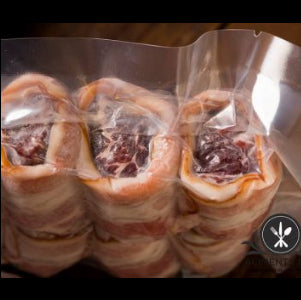 Brochettes de filet mignon de bœuf canadien enrobées de bacon fumé de 200 g